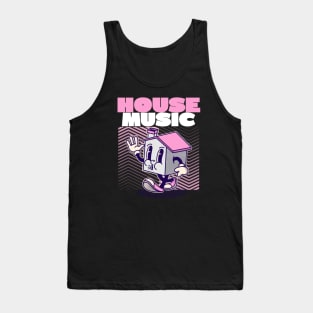 HOUSE MUSIC  - character (pink) Tank Top